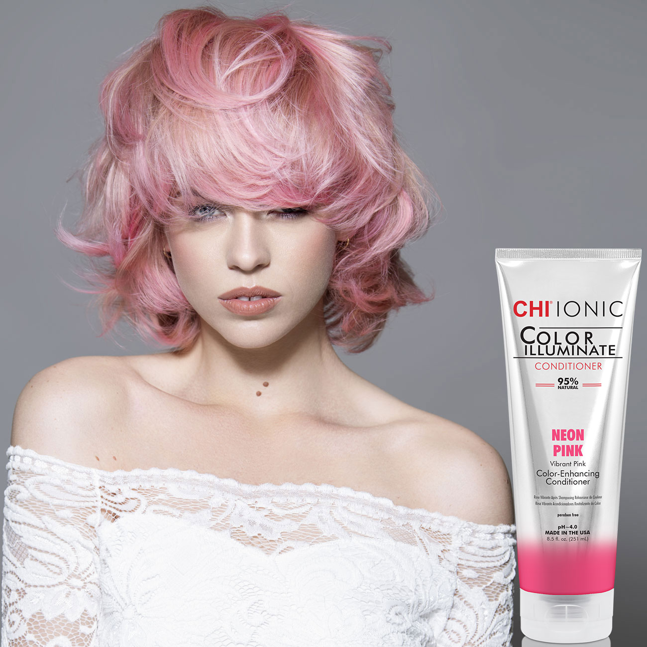 CHI Color Illuminate Neon Pink Кондиционер оттеночный Неоново-розовый, 251 мл фото 2